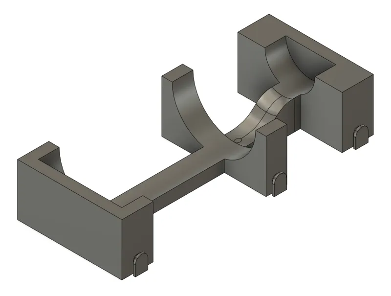 Stackable holder for 100ml aluminium bottles for batch laser engraving