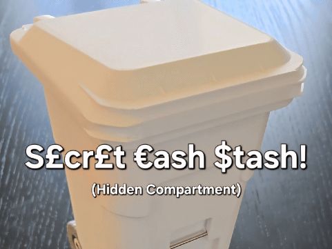 Hidden Piggy Bank INSERT for LUXE Rubbish Bin
