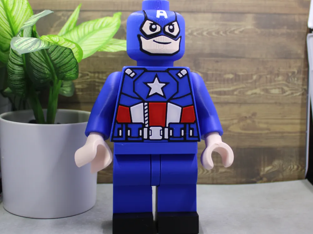 Tapa o cubierta: 500% Brick - Captain America. Referencia del modelo original.