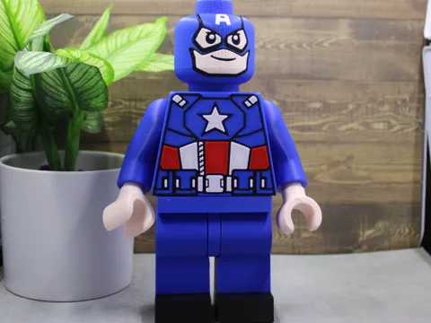 Tapa o cubierta: 500% Brick - Captain America — referencia de MakerWorld