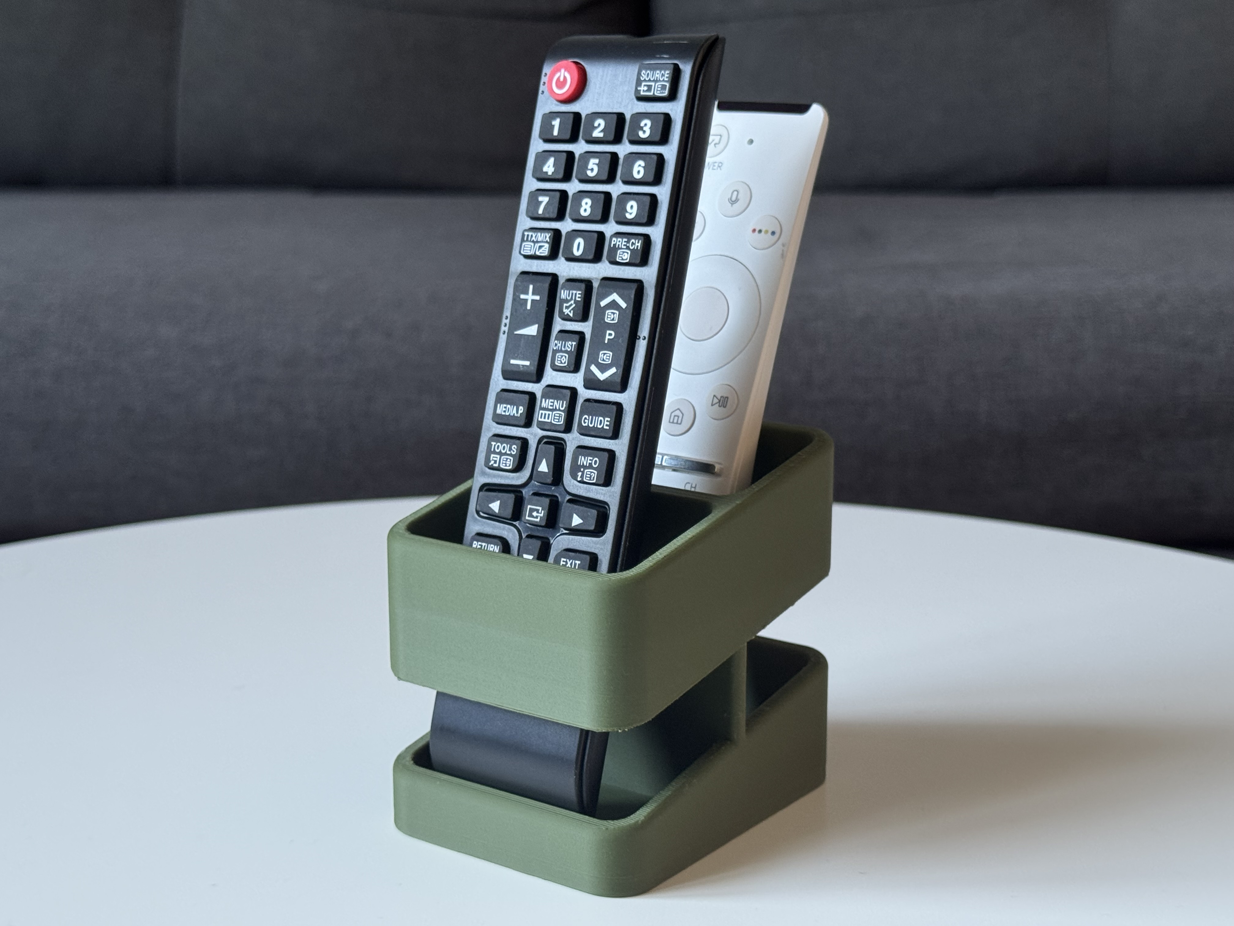 DuoRise – 2-Slot Remote Control Holder - 1