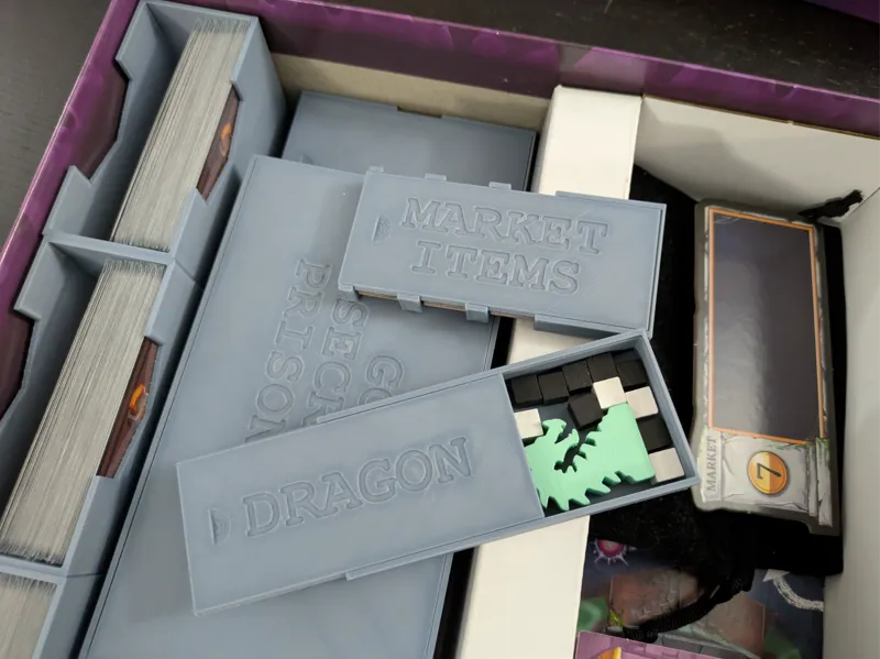 Clank! Catacombs Inserts - Remixed with Dragon Box