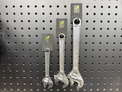 Pegboard Hook for Crescent Wrench Set