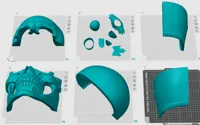 NO AMS, MUST SCALE ARMOR!!! 0.16mm layer, 3 walls, 8% infill