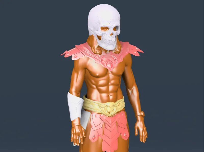 WEARABLE Cosplay Skeleton Mask and Armor