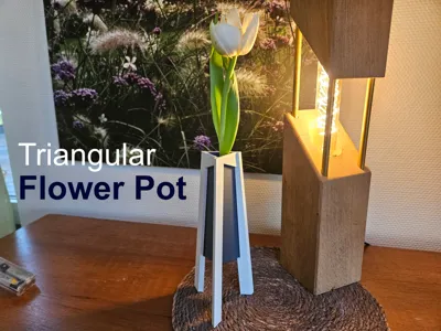 Triangular Flower Pot 