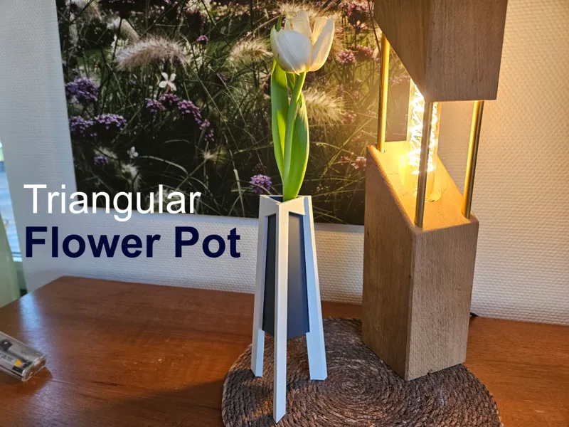 Triangular Flower Pot 
