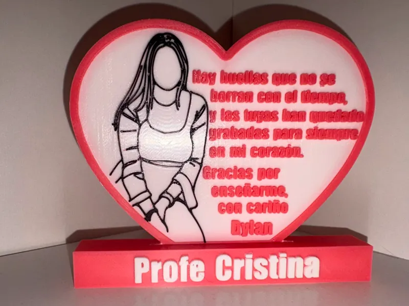 Regalo Personalizado forma de corazón 