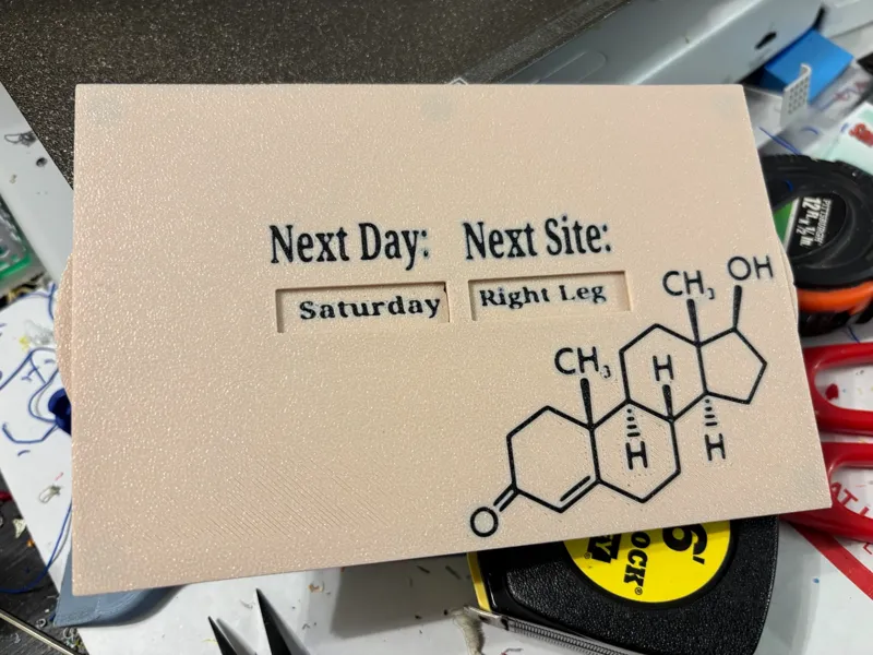 Analog Reminder for TRT & Peptide Injection