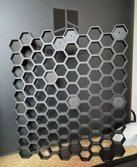 Mur de rangement nid d'abeille, version vis à placo — photo 2