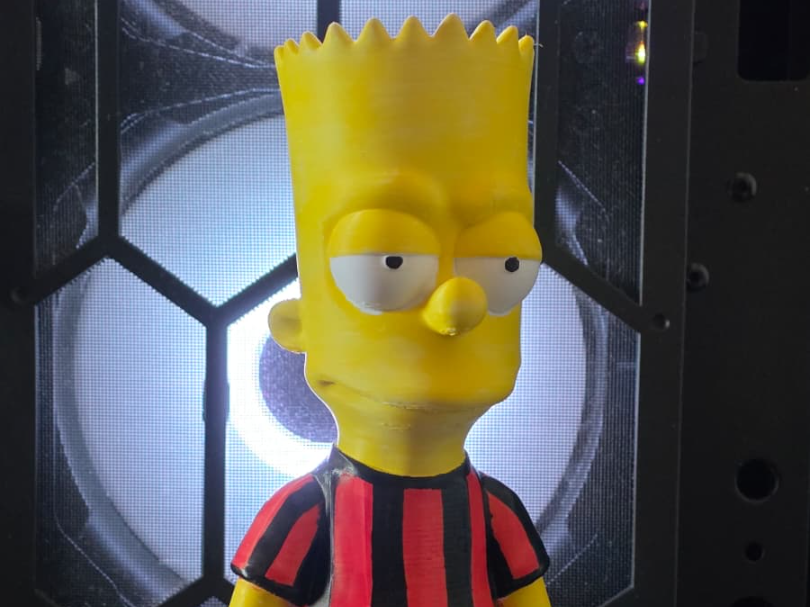 Bart (monocolore) maglietta squadre calcio 18cm