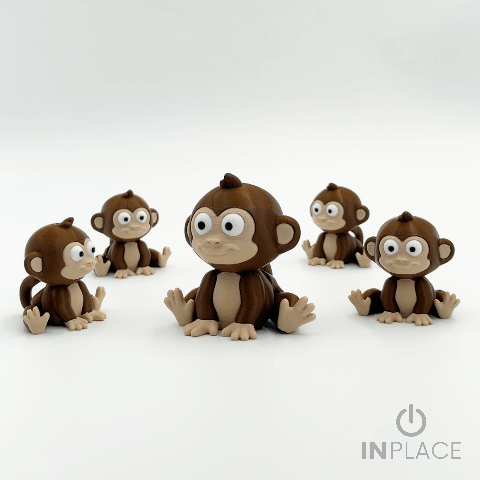 Cute Baby Monkey Articulated