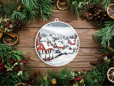 Hueforge - Christmas tree bauble ornament - 8 cm