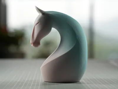 Minimalist Art Style Horse Head Ornament