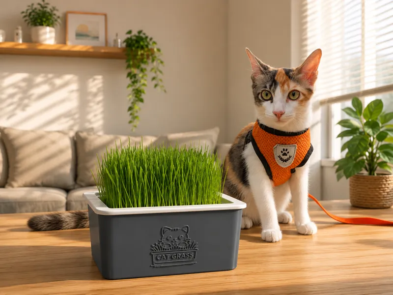 Self-Watering Cat Grass Planter Box