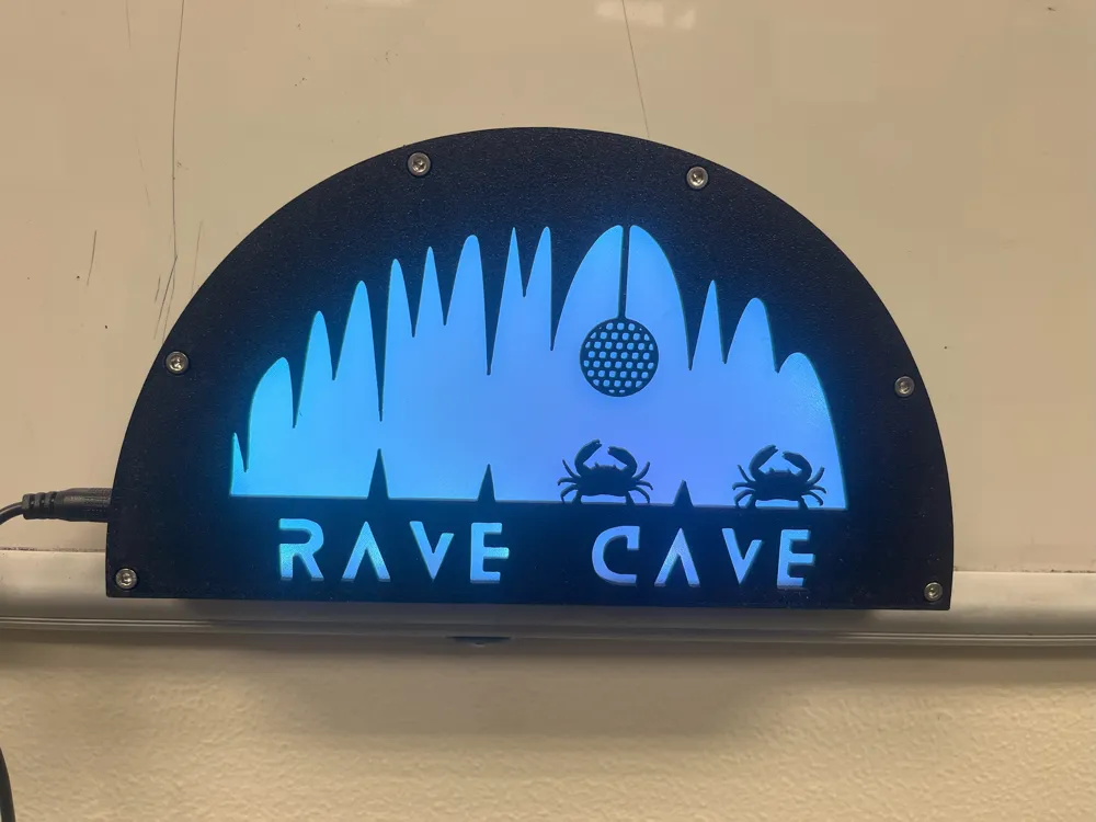 Rave Cave LED Sign by Pegasus 3D Printing MakerWorld: Download Free 3D ...