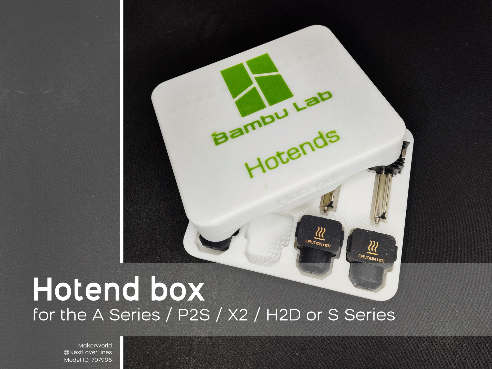 Hotend Box - A Series/P2S/X2/H2D or S Series