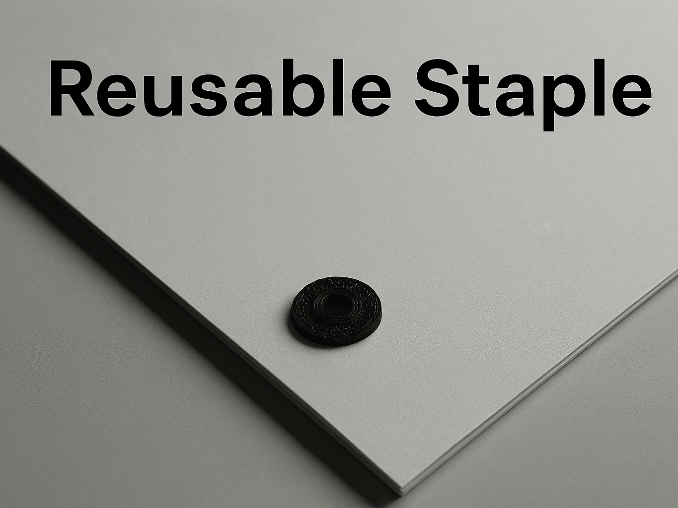 Two-Piece Reusable Staple