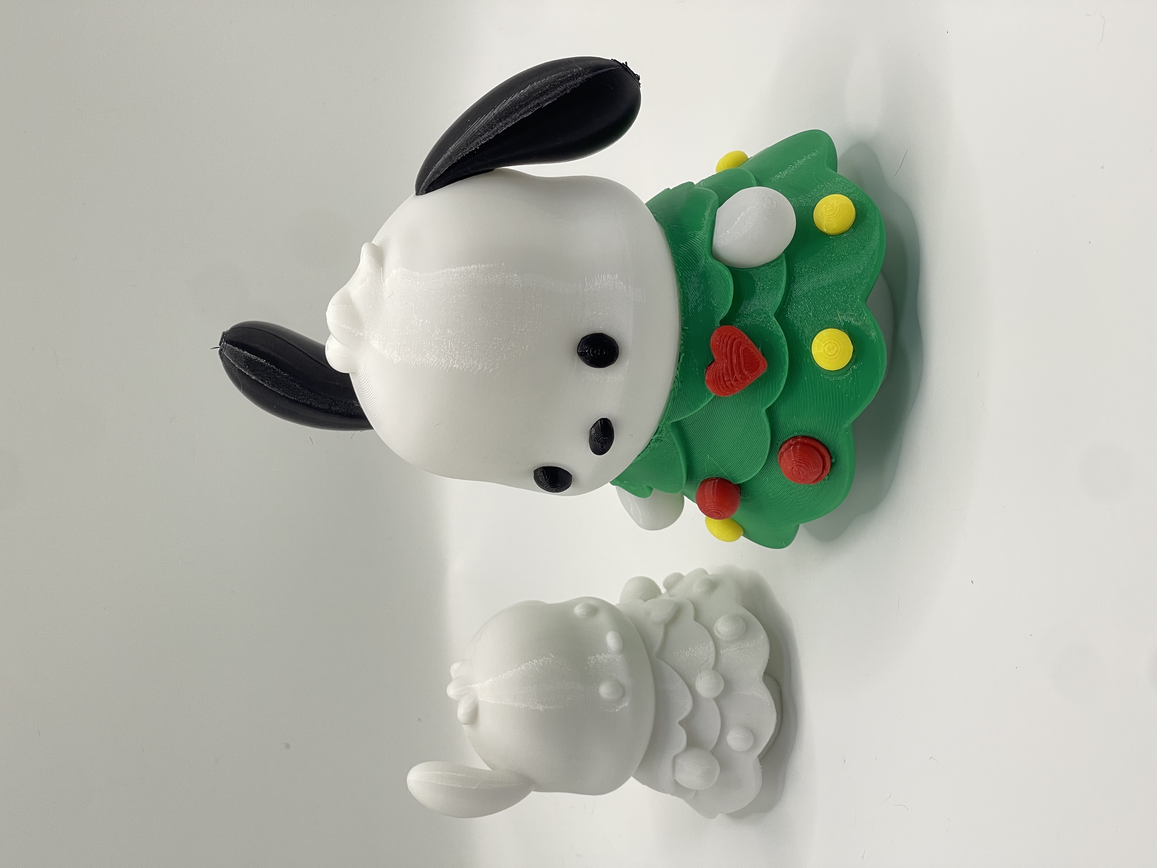 Miniatura 2 do modelo 3D 圣诞树帕恰狗 可爱手办手涂儿童涂色玩具