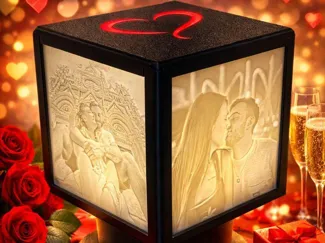 Lampada da comodino LoxBox per San Valentino 
