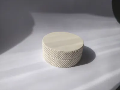 Small container with thread