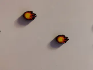 Mario Bowser Fireball Fridge Magnet
