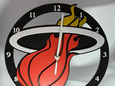 miami heat clock