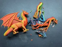 Dragon debout aux ailes déployées — photo 6