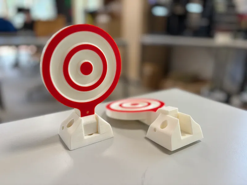Tilting target for fun shooting