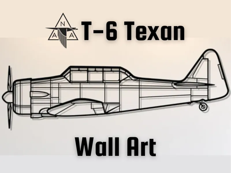 North American T-6 Texan Wall Art