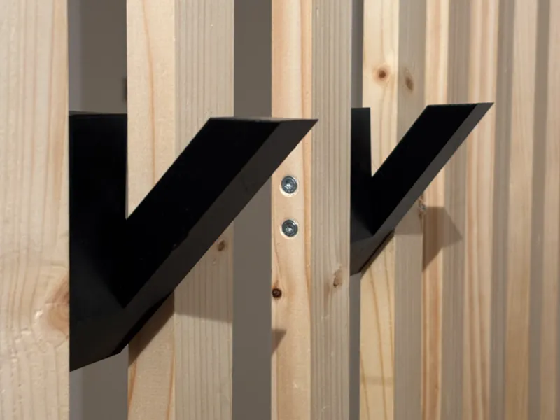 Modern Hooks - With sidemount for separator walls