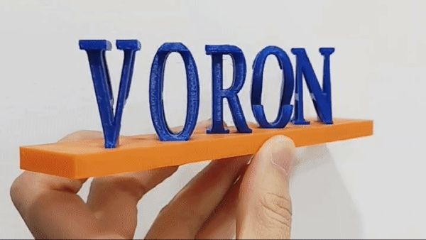 Voron - Prusa Dual Letter Illusion