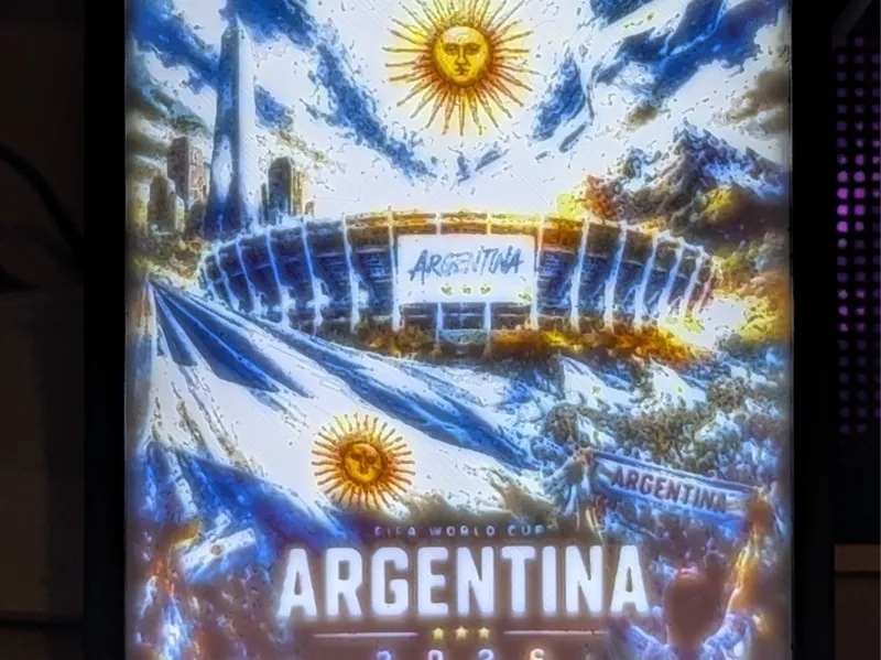 FIFA 2026 World Cup Team Argentina Stadium Litho