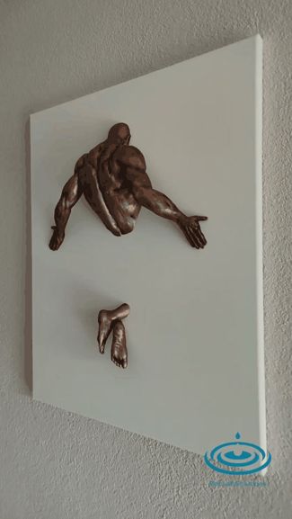 Wall Art - Man Pushing The Wall