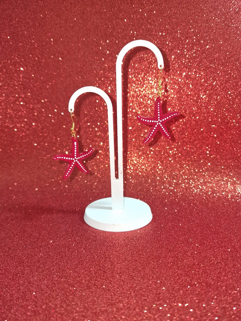 Starfish earrings view 3