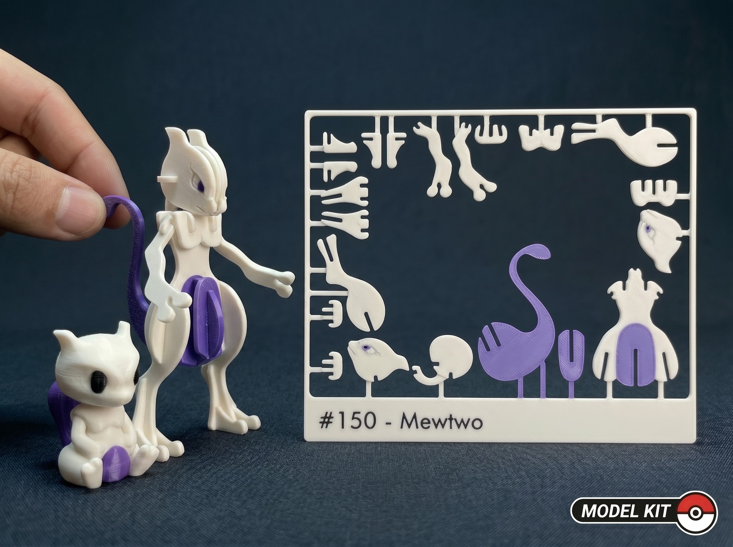 3Dプリント ポケモン #150 - ミュウツーキットカード - 無料3Dモデル