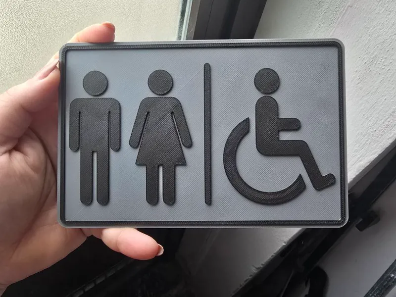 Targhette bagno luoghi pubblici
