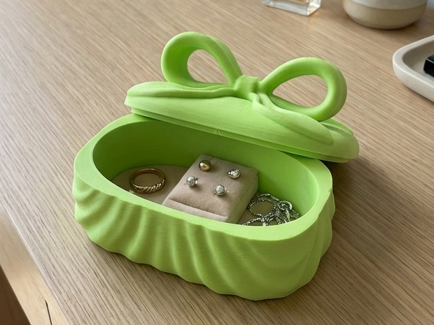 Cute Bow Jewelry Box – Aesthetic Trinket Organizer
