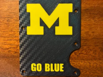 University of Michigan Ridge Wallet Plates