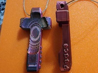 Thin worry cross