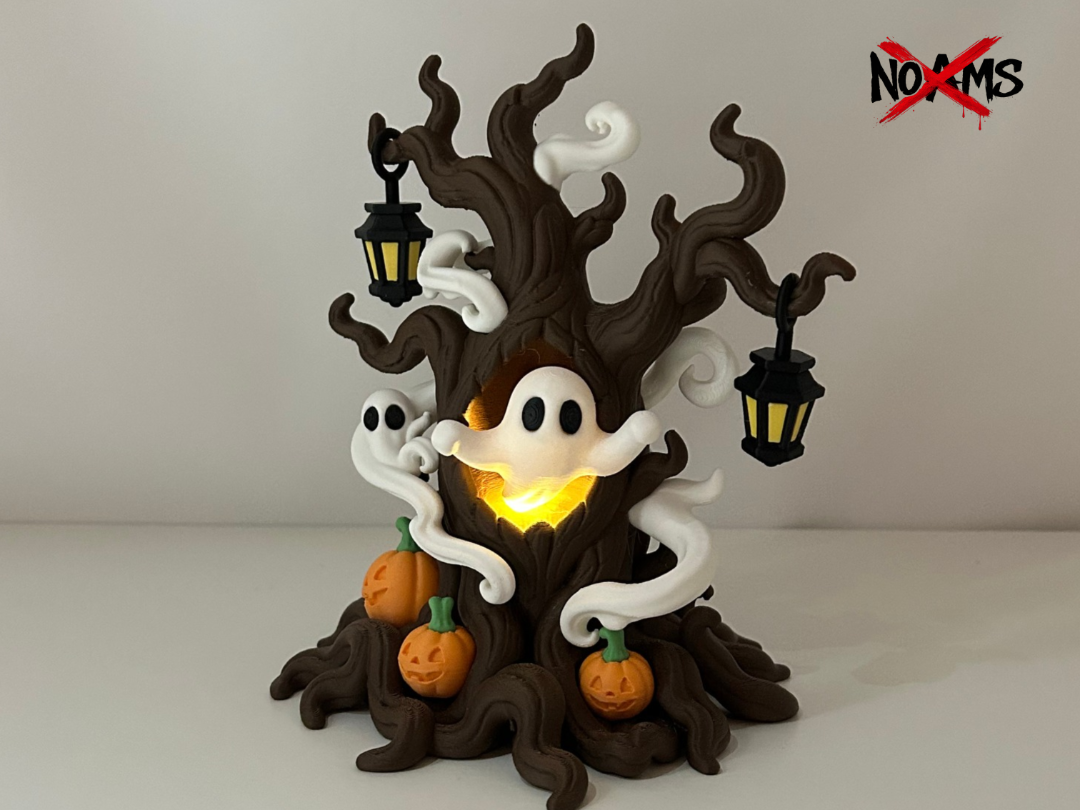 Diorama Árbol Encantado de Halloween – Magia Espectral en 3D