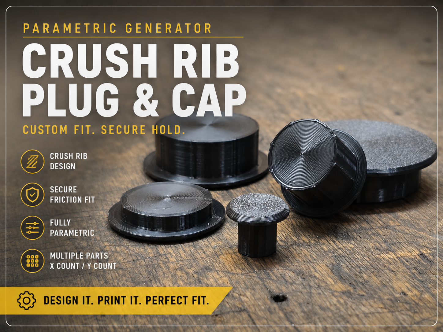 Parametric Cap & Plug Generator - 1