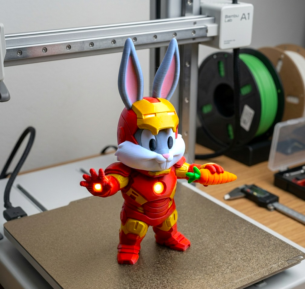 Miniatura 3 do modelo 3D Iron Bunny Mark I
