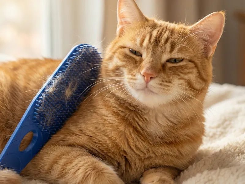 Cat grooming brush