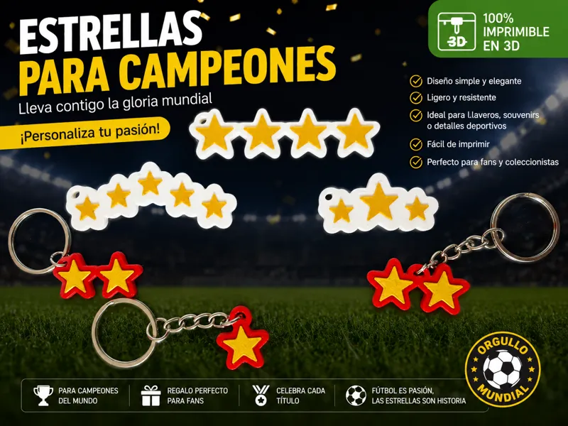 Doble Estrella Campeones del Mundo de Fútbol