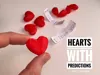 Hearts with predictions 30mm - 4pcs.