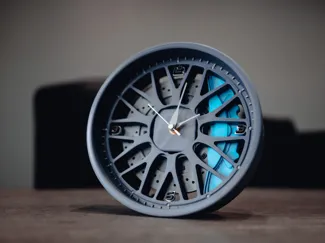 BBS LM Wheel Clock - 3D Printable Model