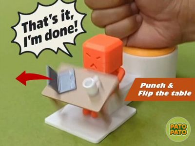 POPMART Angry Molly - Entropy Fire by huilan MakerWorld: Download