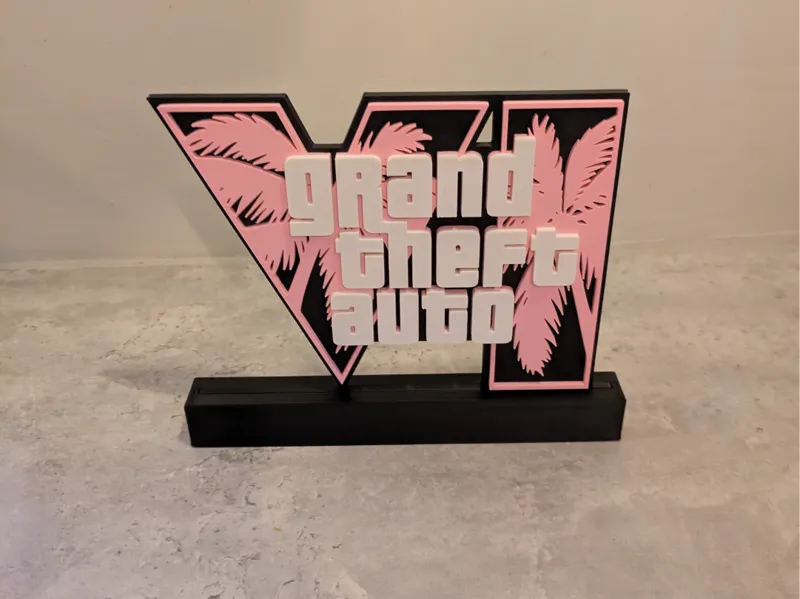 GTA 6 (VI) Logo stand