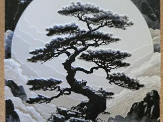 Bonsai sur roche acéan